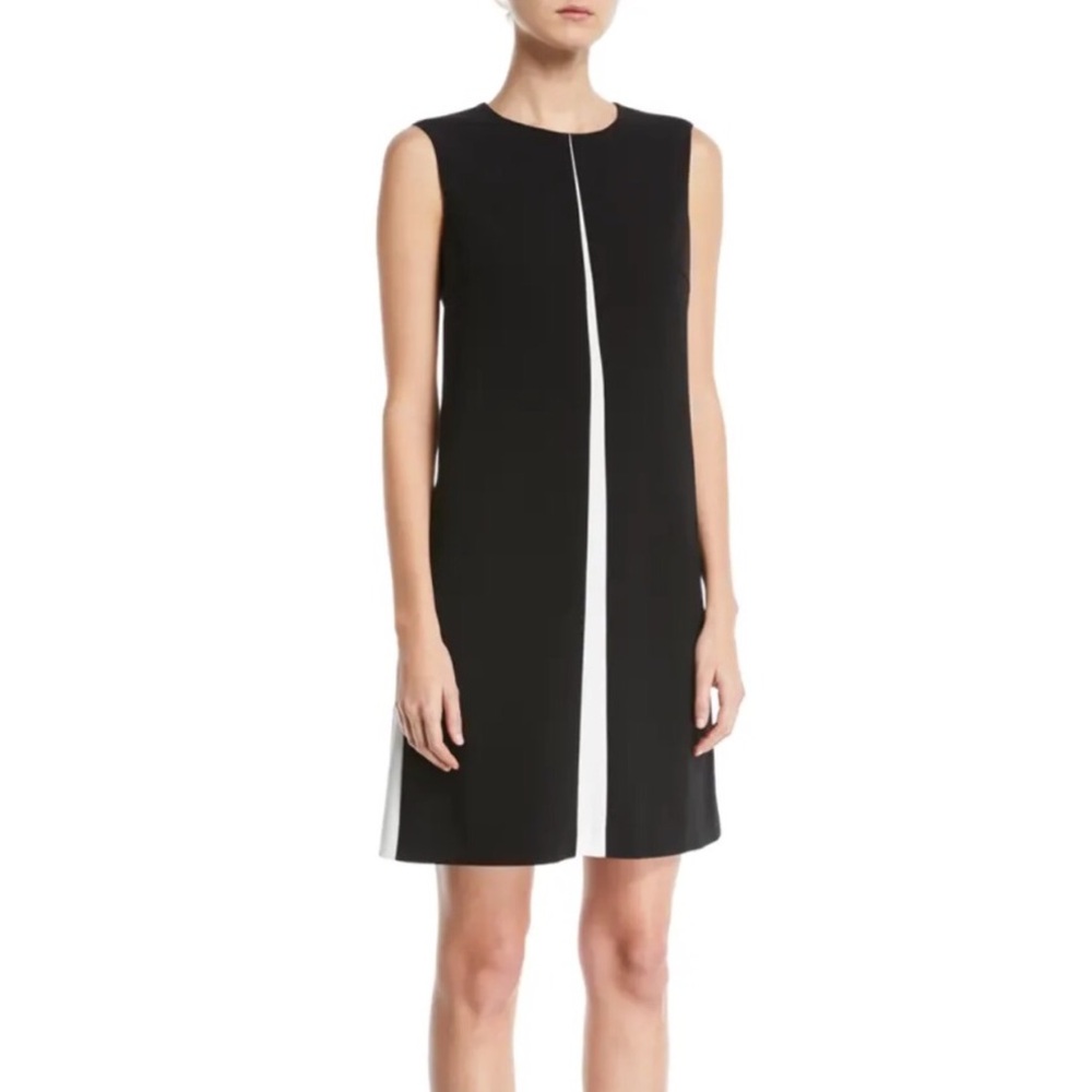 Escada Dzena Black & White Sleeveless Dress - EU38 * US6